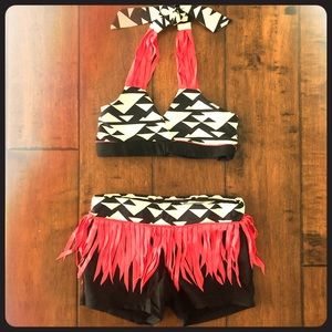 California Kisses Brand Top and Shorts Set